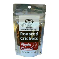 Maple Chipotle Roasted Crickets by Gym-N-Eat Crickets