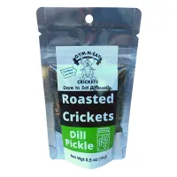 Dill Pickle Roasted Crickets by Gym-N-Eat-Crickets