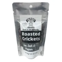 Sea Salt & Pepper Roasted Crickets by Gym-N-Eat Crickets